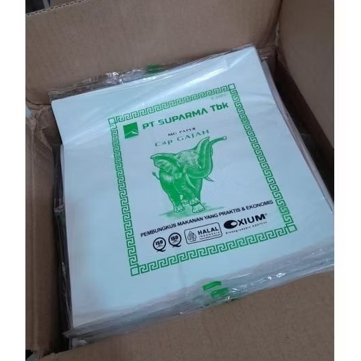 KERTAS NASI KFC paper bungkus nasi McDonald mcd hokben fried chicken