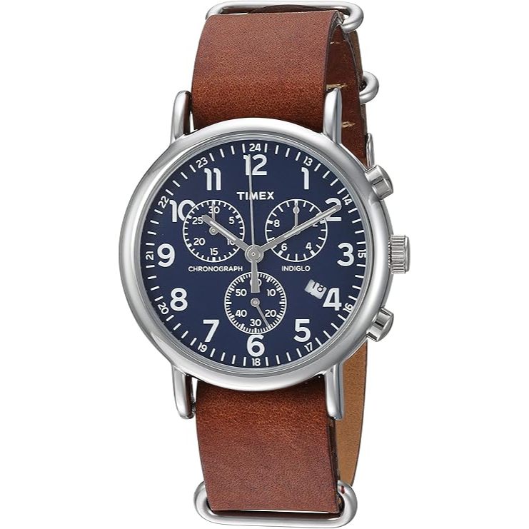 Timex TW2R63200 Weekender 38mm Unisex Analog Watch | INDIGLO Backlight