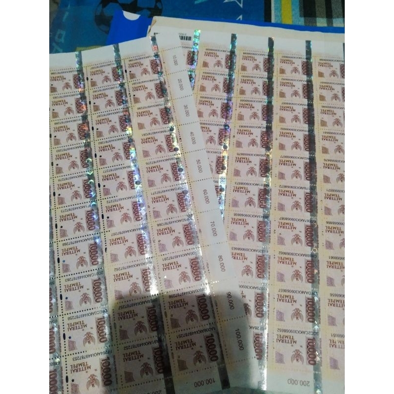 

Meterai 10000 paket isi 10 pcs
