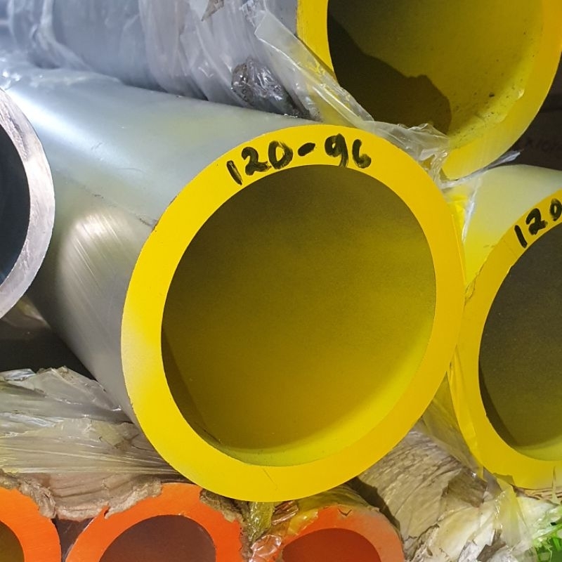 Pipa Alumunium / Aluminium 6063 OD 120 mm x ID 96 mm Tebal 12 mm Harga panjang per 10 cm • 15 cm • 2