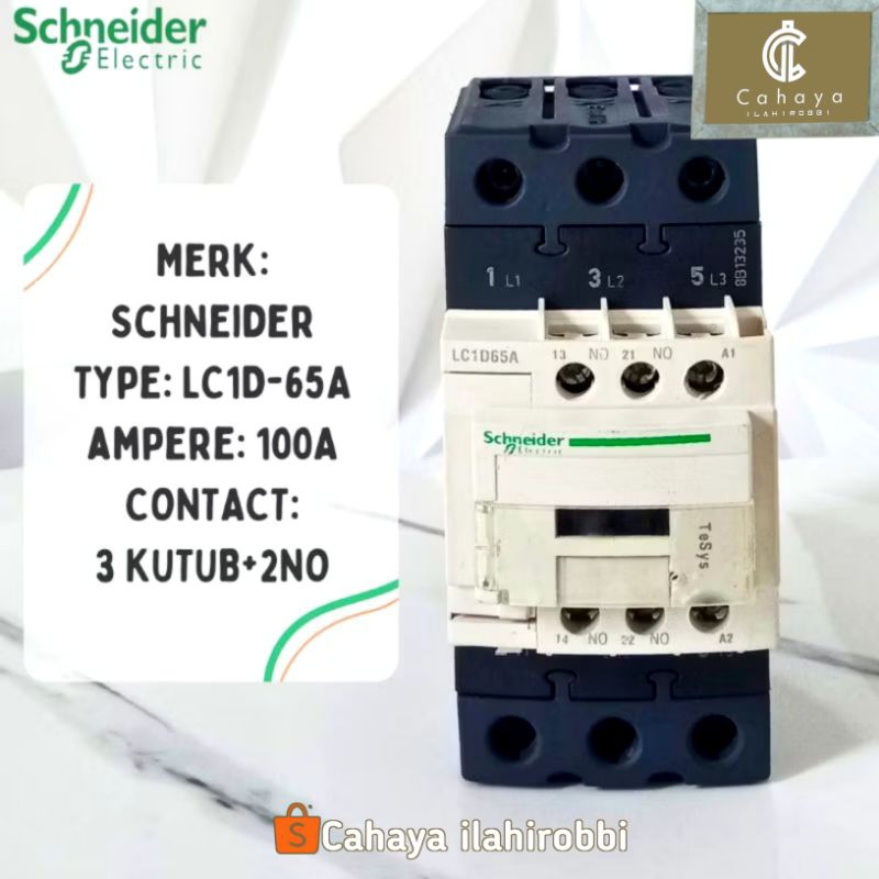 KONTAKTOR SCHNEIDER LC1D65m7 80a/100a COIL 220V