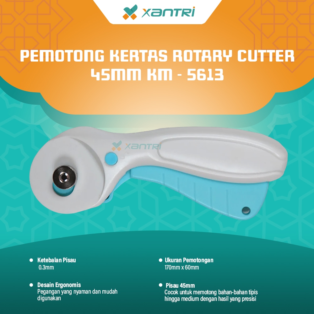 

Pemotong kertas rotary cutter 45mm DIY Kerajinan Tangan