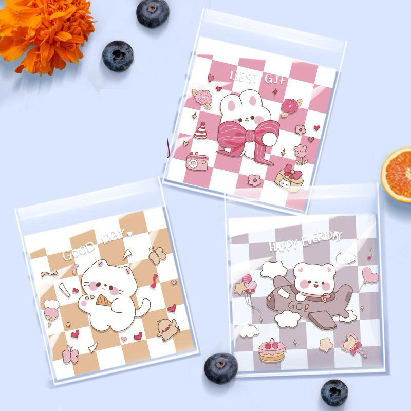 

100pcs kemasan plastik cookies,coklat plastik packing banyak motiv