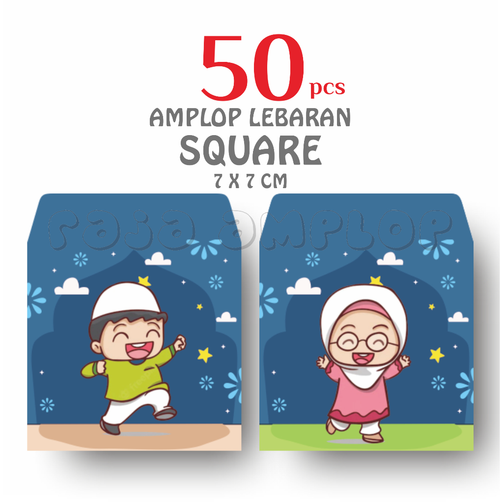 

RAJA AMPLOP - Paket [50 pcs] Amplop THR LEBARAN IDUL FITRI / Angpao Kecil