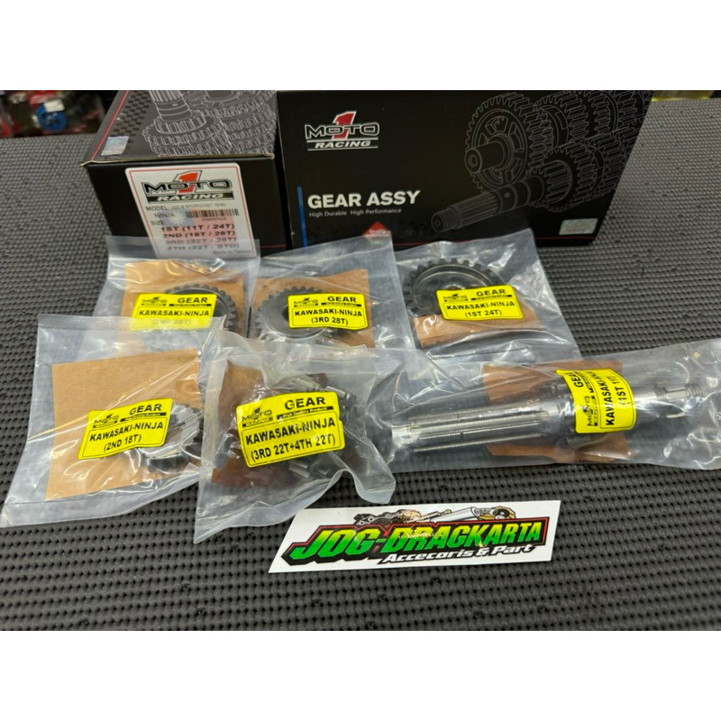 GEAR GIR RASIO NINJA R SS RR SPEK 402M 500M SUN MORI TOURING  MOTO1 RACING 11T/24T