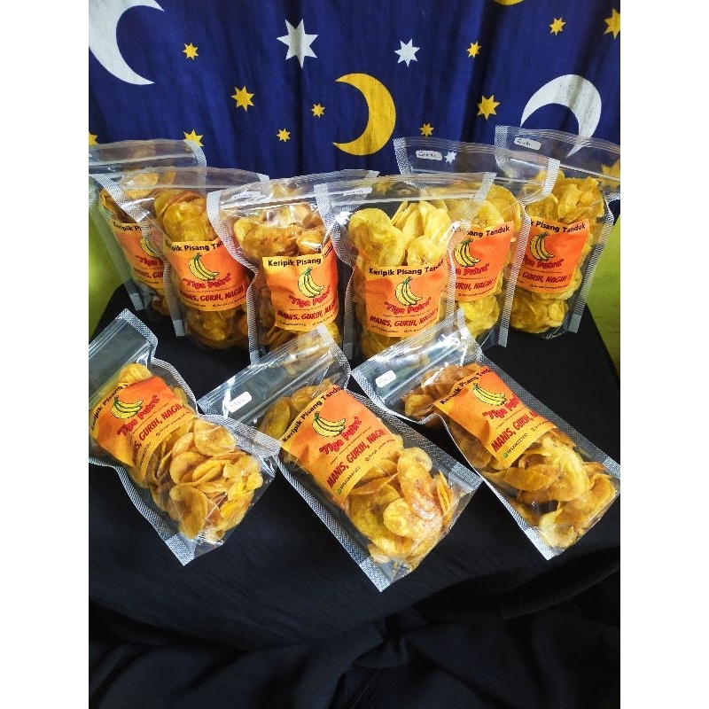 

keripik pisang tanduk original manis asin gurih pisang gebyar
