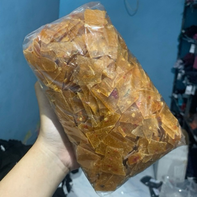 

Samiler pedas (MENTAH) kerupuk samiler gurih pedas manis