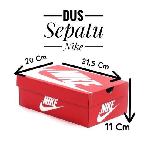 iner box / inner box / inerbox / kardus / dus / wadah / box sepatu nike original merah putih