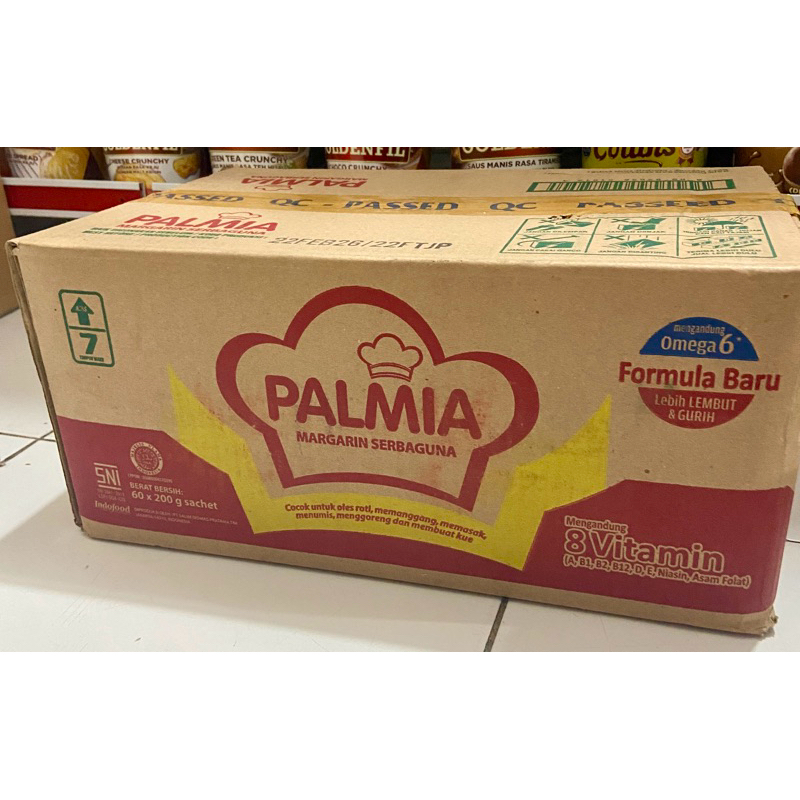 

Palmia margarine 200g 1 dus isi 60pc