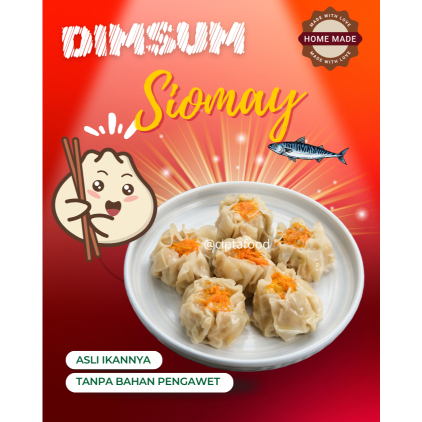 

Siomay CF - SIOMAY PREMIUM ASLI IKAN TENGGIRI (Isi 12 pcs) Frozen