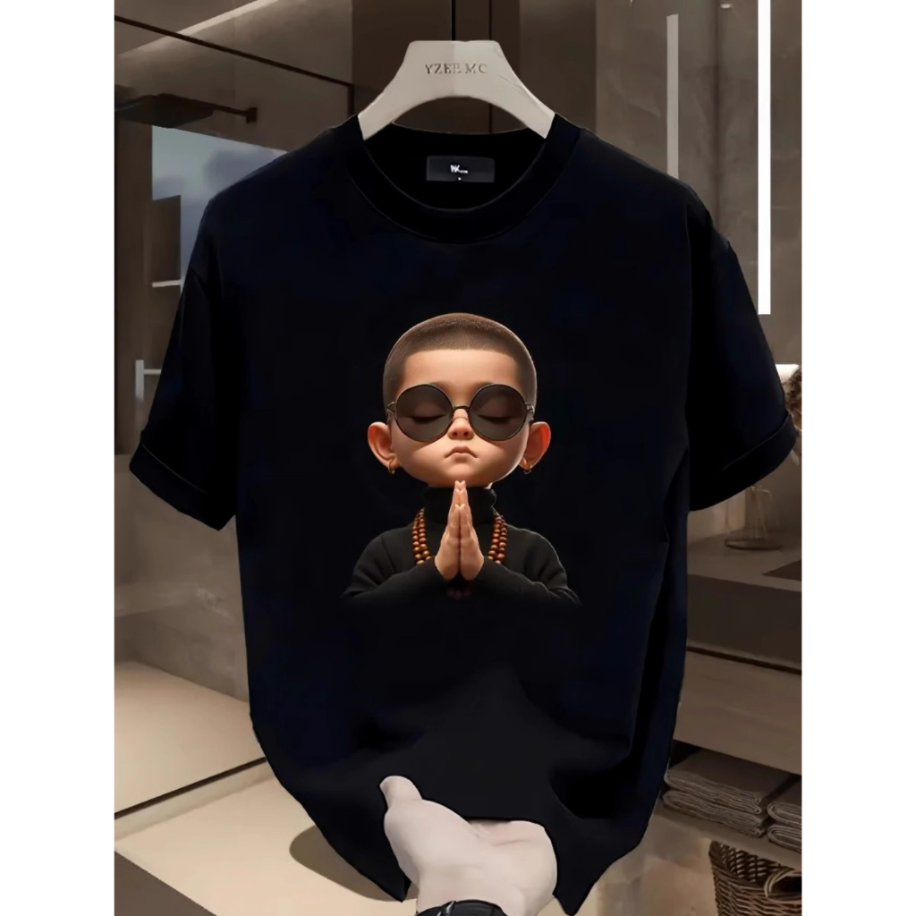 Kaos pria Yakuza Hadiah Seni Naga & Samurai Gaya Jepang kaos wanita lengan pendek oversize COD