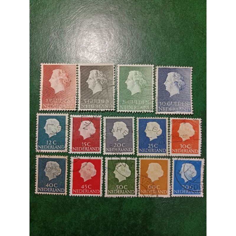 

Prangko Antik Queen Juliana 14 Pcs Nederland USED