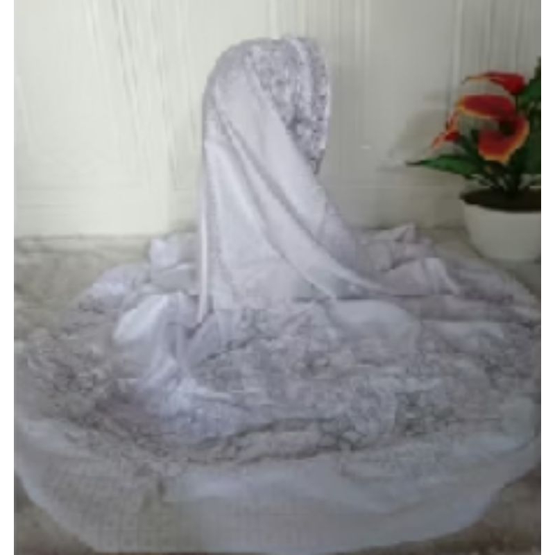 Mukena terusan semi sutra