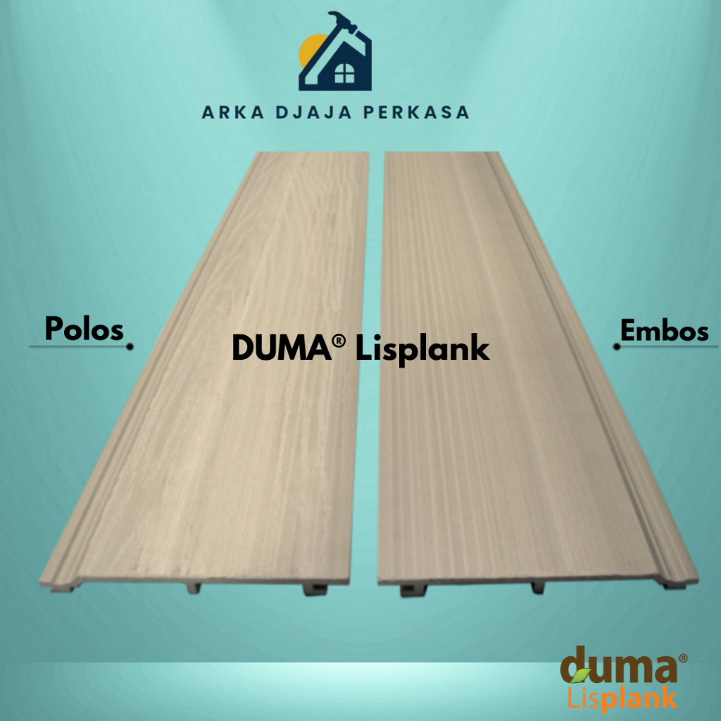 Duma Lisplank Bahan WPC Pelapis Dinding dan Plafon