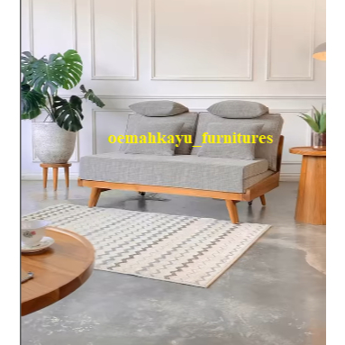 Daybed Sofa Minimalis – Sofa Bench Puff Lounge Kursi Malas Estetik Multifungsi Ruang Tamu & Kamar