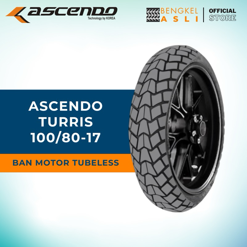 Ban Motor Cruiser ASCENDO TURRIS Ring 17 100/80-17 Tubeless (TL)