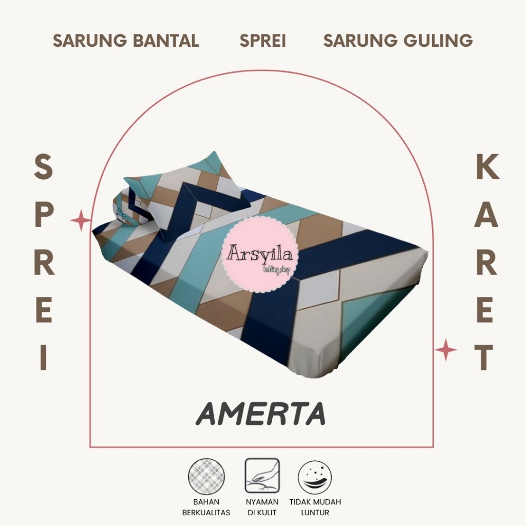 Sprei set karet uk 90x200x20/100x200x15/100x200x20