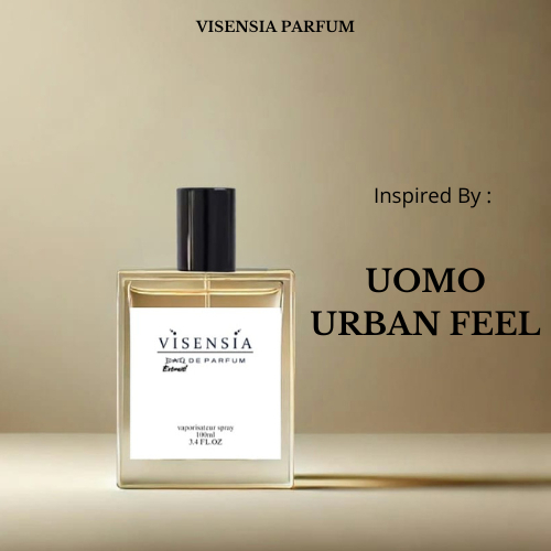 Visensia V136 > Urban Feel – Parfum Pria Aromatic Woody Fresh | Extrait de Parfum