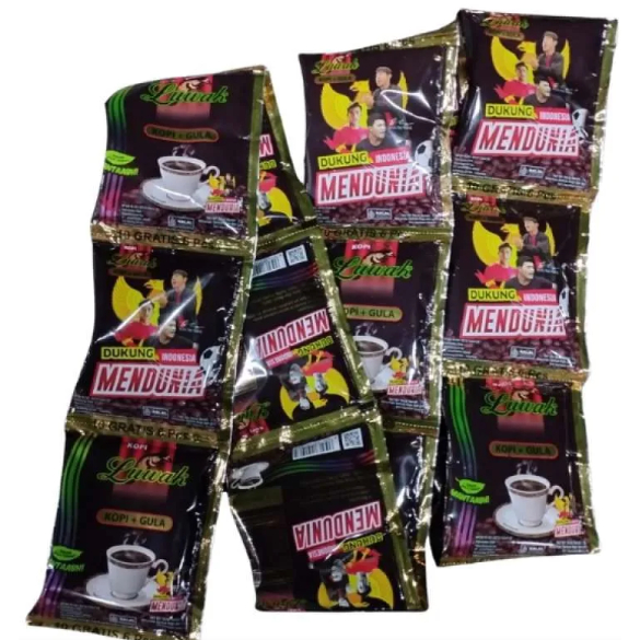 Kopi Luwak Hitam + Gula Kemasan Sachet