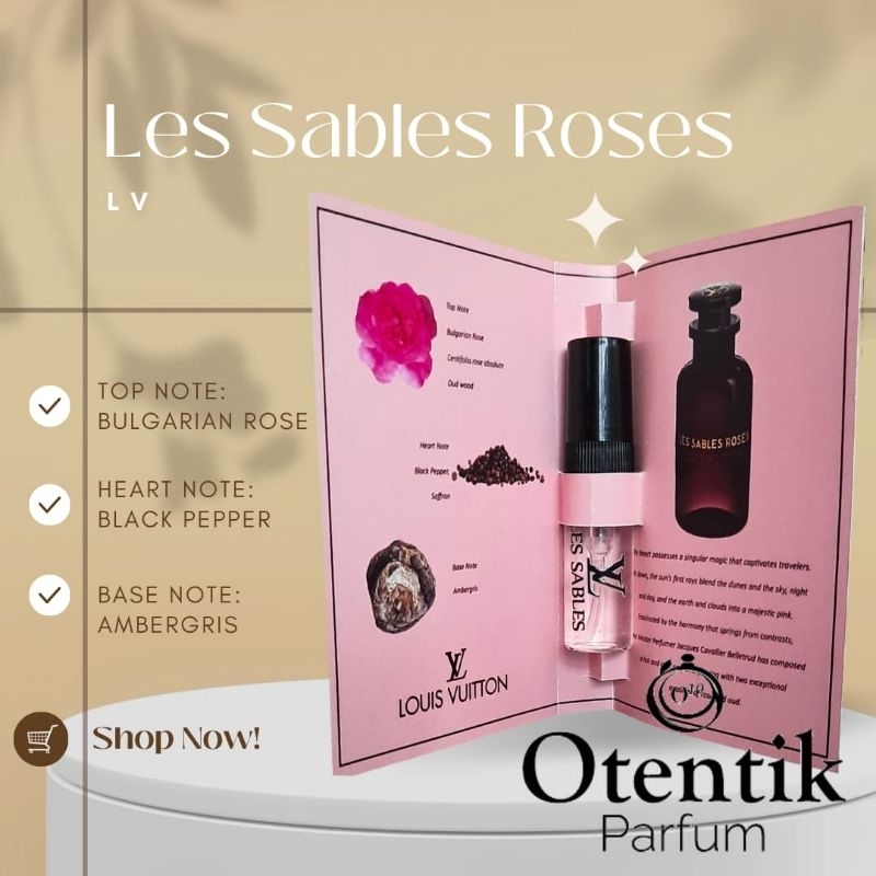 Sample LV Sables  parfum - PROMO UPSIZE  ke 3ml.Harga tetap  >98% ori parfum trusted