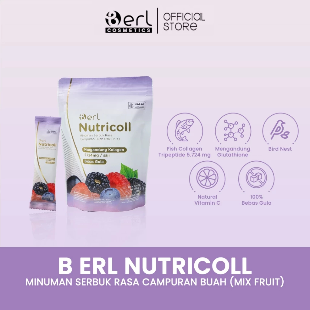 

B erl Nutricoll Pouch MixFruit | Minuman Collgen Sachet