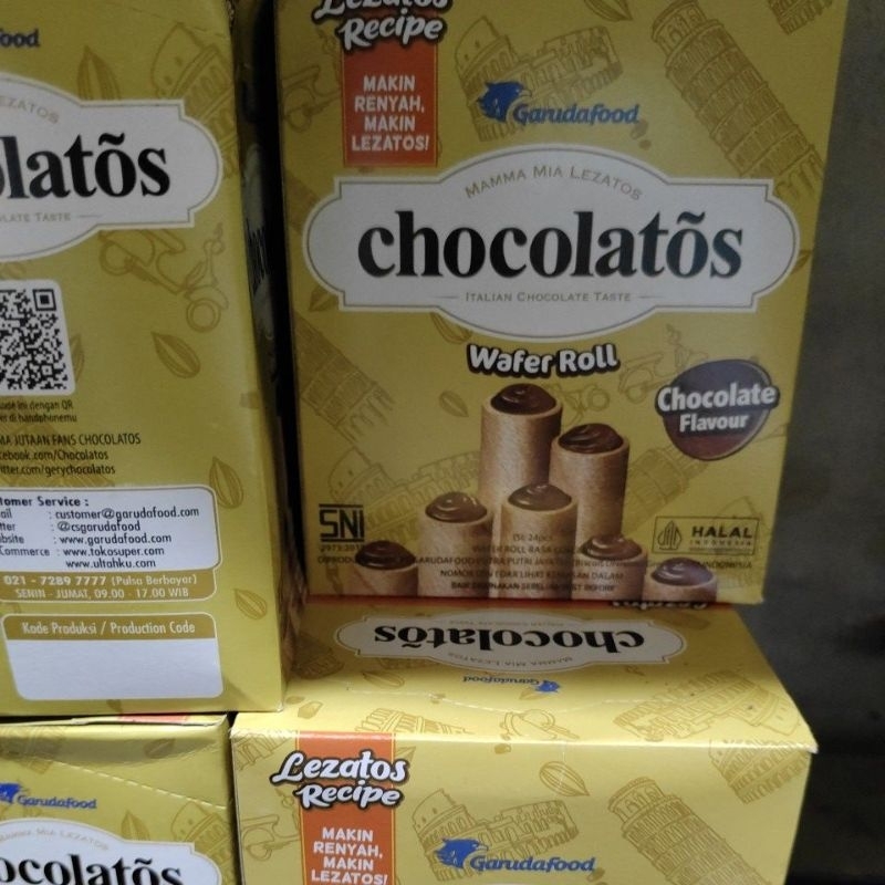 

WAFER CHOCOLATOS ECERAN 500 (1 BOX ISI 24 PCS
