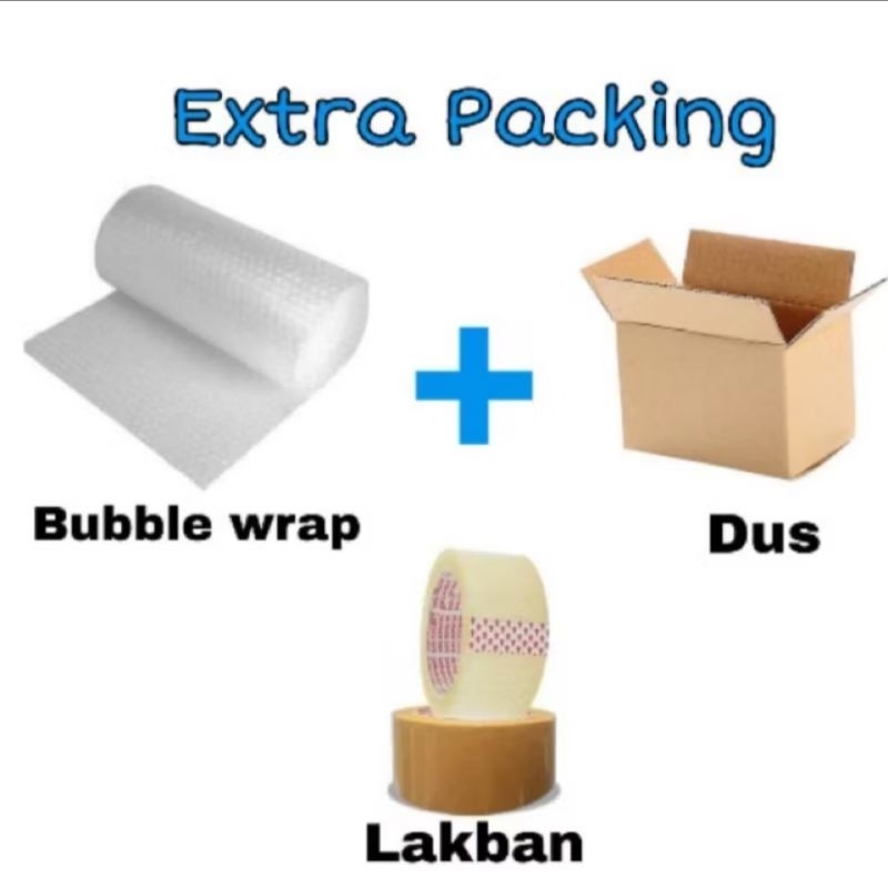 

PACKING TAMBAHAN KARDUS & BUBLE WRAP KOKOH DIJAMIM AMAN!!!