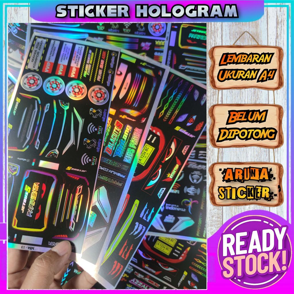 Stiker Miniatur Lampu Bus Stcker Head Lamp Jetbus 5 / Jetbus 3