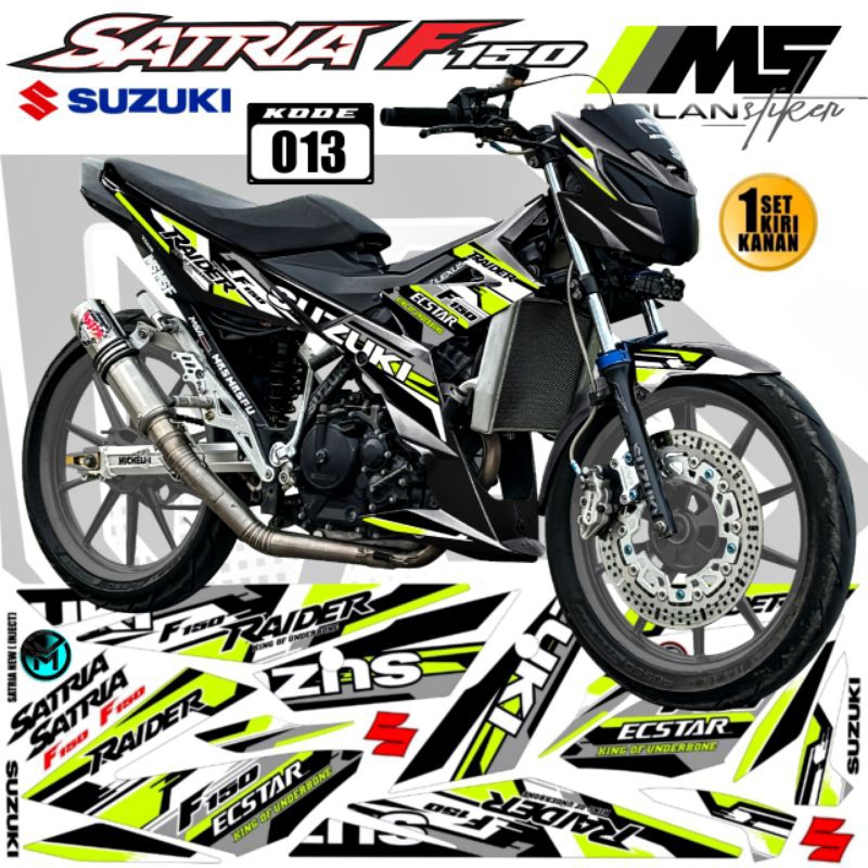 Decal Sticker Striping Variasi Satria Fu Fi injeksi Raider R 150 Fi Suzuki Satria Fu 150 Fi 2016-202