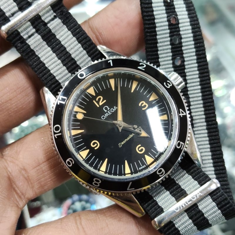 Omegaseamaster Spectre Nylon Strap, Jam Tangan Pria Automatic Strap Kanvas