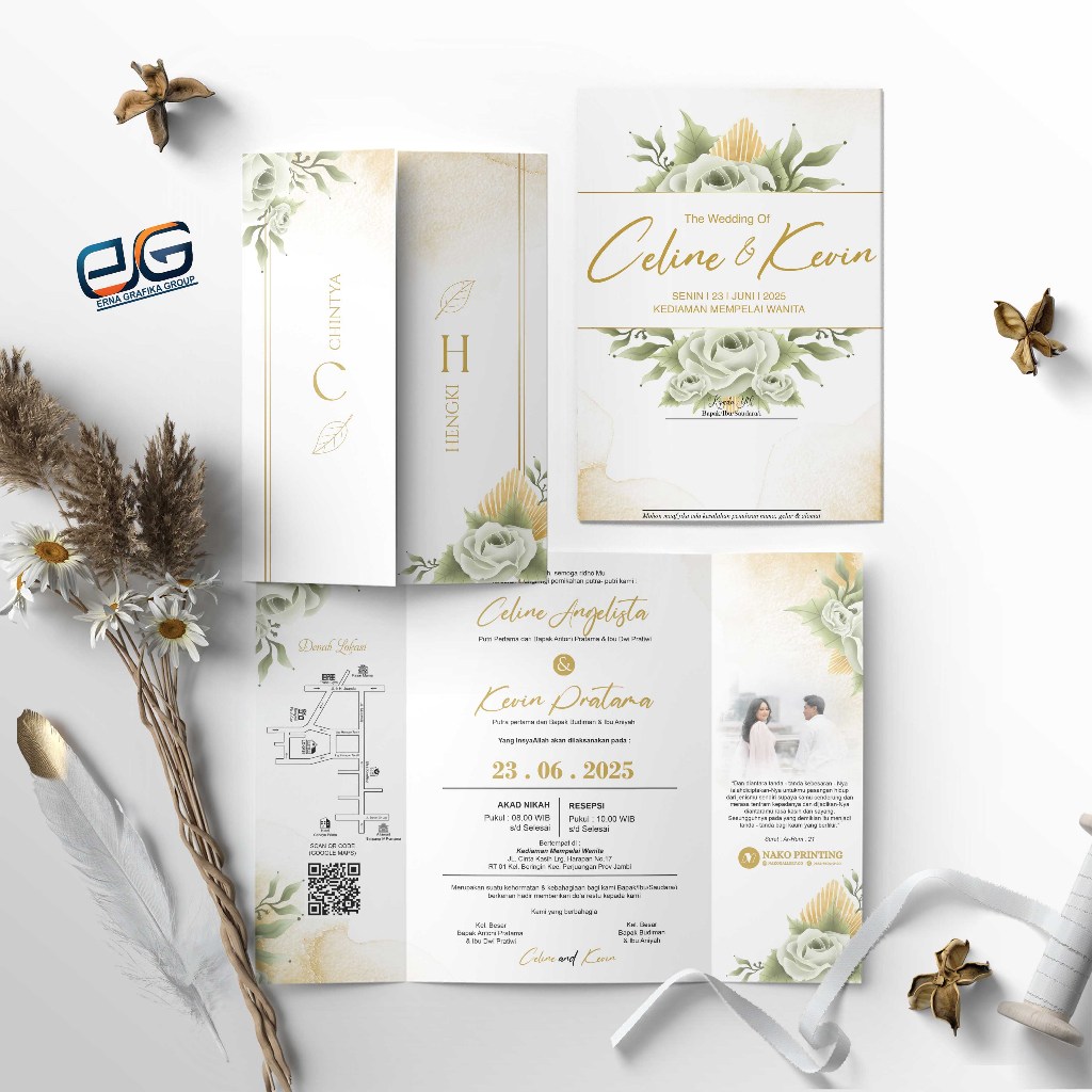 UNDANGAN PERNIKAHAN FOTO LIPAT 3