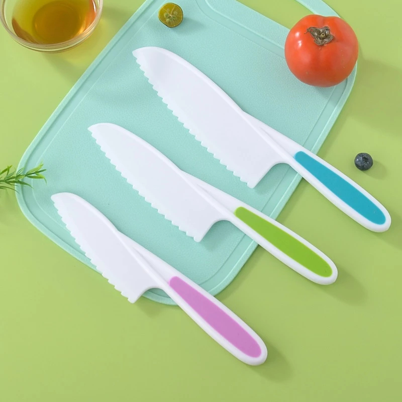 Pisau Anak Set isi 3 Kids Knives | Plastic Knife Pisau Dapur Anak