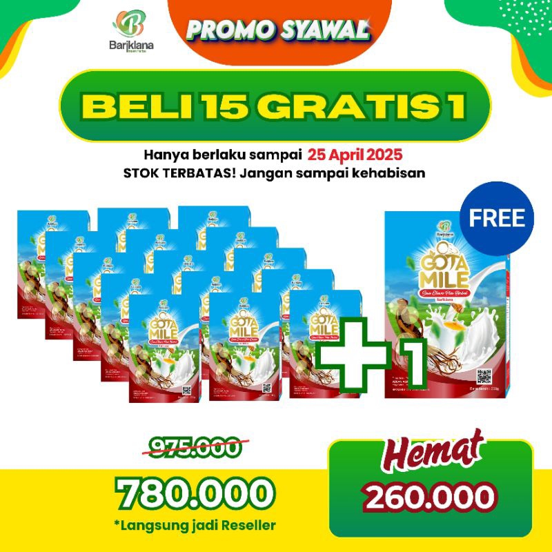 

PAKET GOTAMILE BUY 15 GET 1