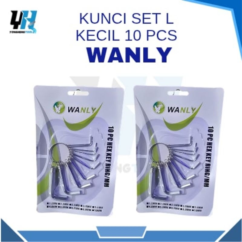 Set Kunci L 10 pcs Kecil Wanly