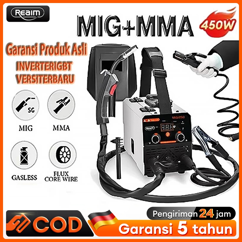 REAIM 450 Watt MMA ZX7-285 Mesin Las Inverter Mesin Las Listrik Murah Mini Kecil Inverter Mesin Las 
