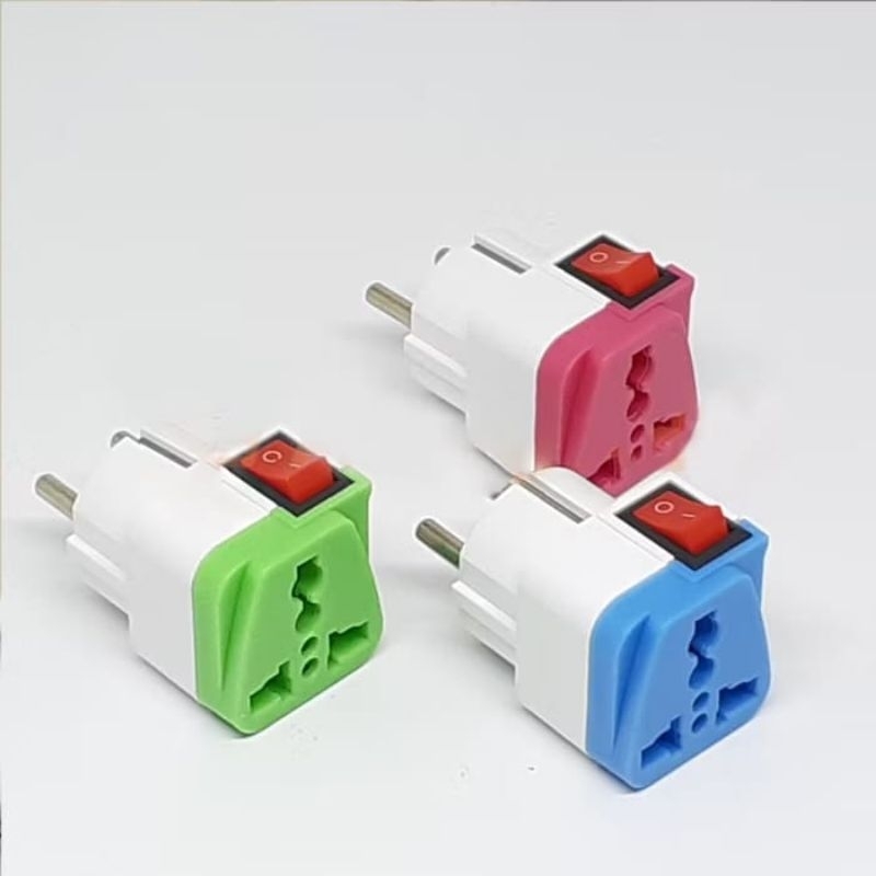 SBJAYA99 - Over Steker Saklar on off / Colokan Kaki 3 Serbaguna + Saklar On/Off