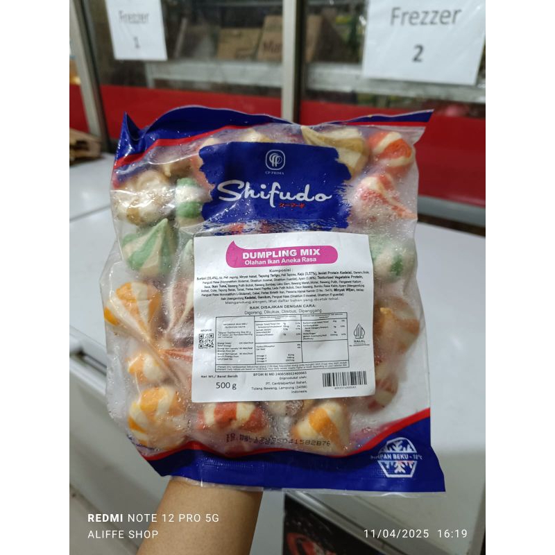 

shifudo dumpling mix olahan ikan aneka rasa 500 gr
