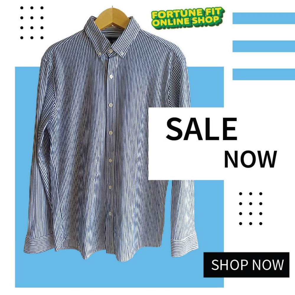 Kemeja Pria Lengan Panjang Kemeja Pria Branded Kemeja Garis Garis Pria