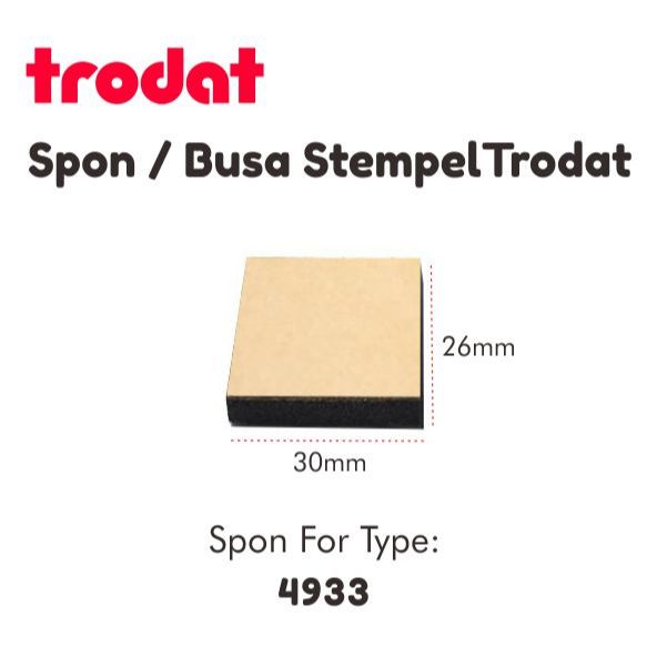 

Spon/Busa/Bantalan Trodat Type 4933