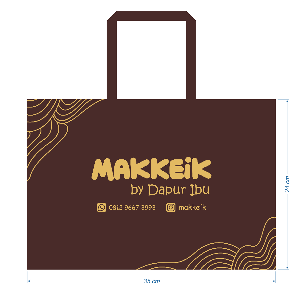 

Spunbond Bag Custom Uk 35cm x 26cm x 24cm Box Cake Plus Sablon Custom