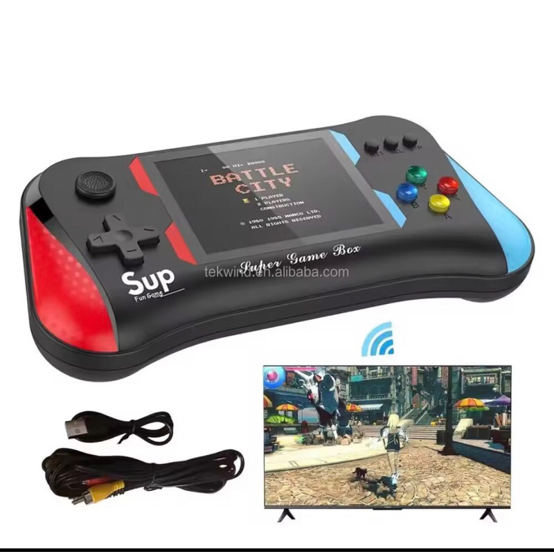 X7M 8bit classic game console anak-anak 500 dalam 1 portabel arcade 3,5 inci Sup X7M kotak permainan