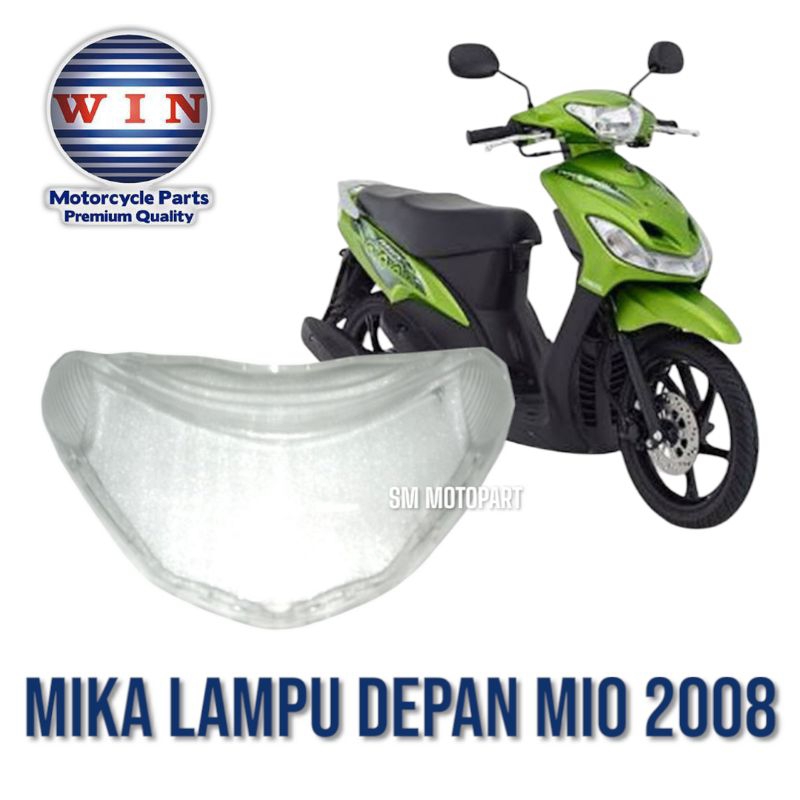 WIN - MIKA KACA LAMPU DEPAN MIO SPORTY SMILE KARBU 2008 2009 2010