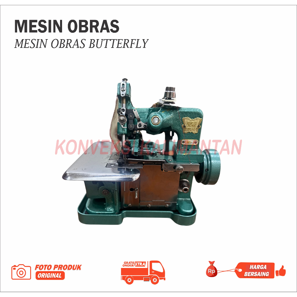 MESIN OBRAS BENANG 3 BUTTERFLY GN1-1