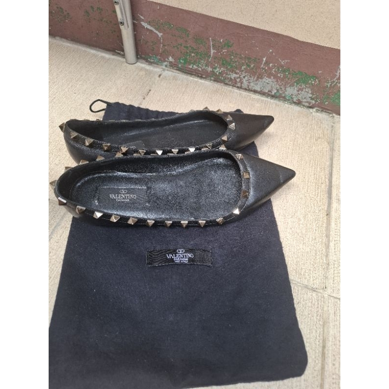 Valentino Garavani Rockstud Leather Ballet flat No.37
