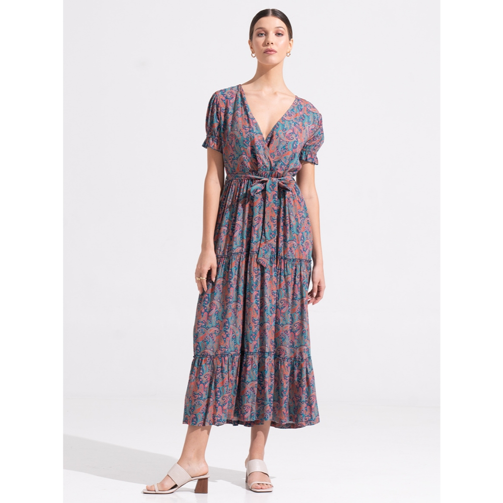 Morrato Bali - V-Neck Puff Sleeve Maxi Dress Tiana Maxi Dress