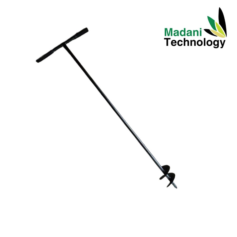 Bor Biopori Pelubang Tanah Manual 4 inch Model Spiral dan U Untuk Biopori, Tanam Pohon, Resapan Air 