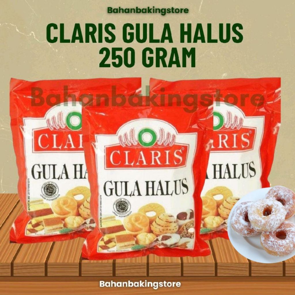 

CLARIS GULA HALUS COCOK UNTUK GULA DONAT 250 GRAM | GULA TABUR KUE DAN ROTI | GULA DINGIN KEMASAN 250GRAM
