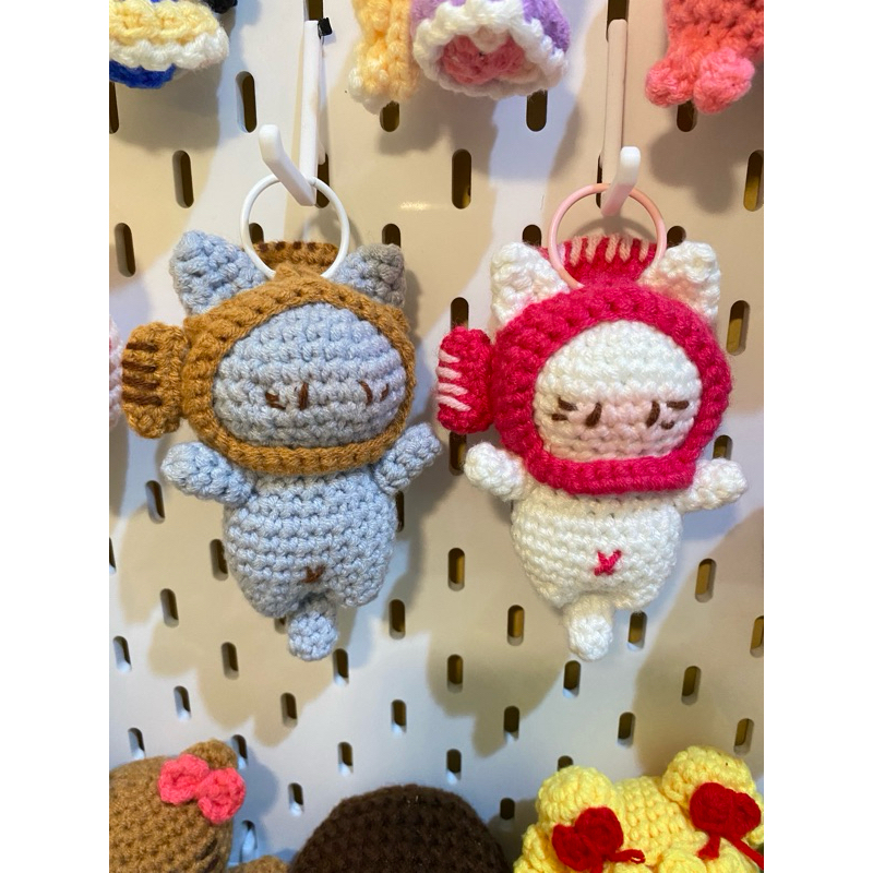 Cat keychain crochet/cat keychain amigurumi