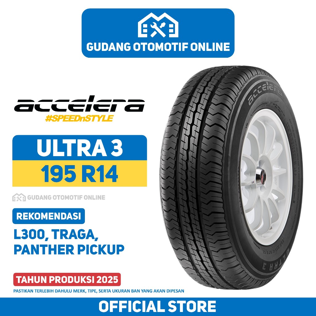 Ban Accelera Ultra 3 195 R14 Ban Mobil Traga L300
