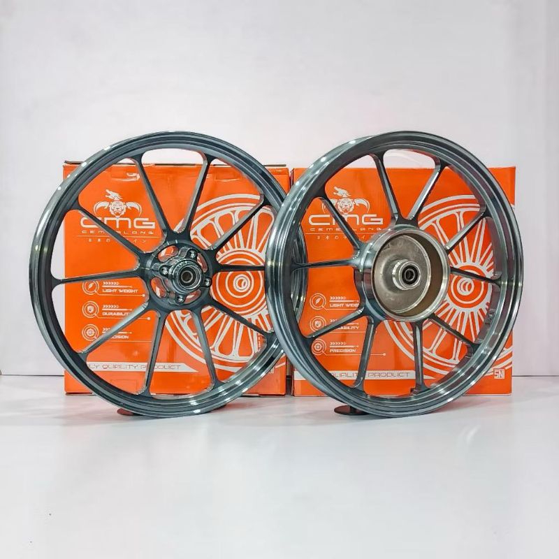 Velg CMG EXACT RX KING CNC Palang 10 Ring 17 x 160 / 185 Untuk RX KING / RXZ Original